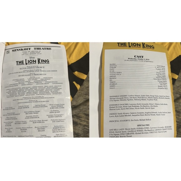 Lion King BUNDLE New T-Shirt Youth XS & Anniv Playbills + BOTH Cup Mugs Disney - Picture 6 of 16